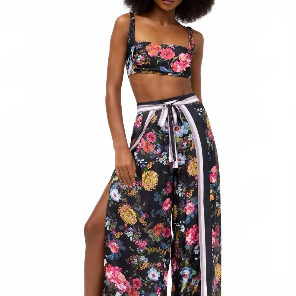 NEW JOHNNY WAS silk wrap pant in baccara